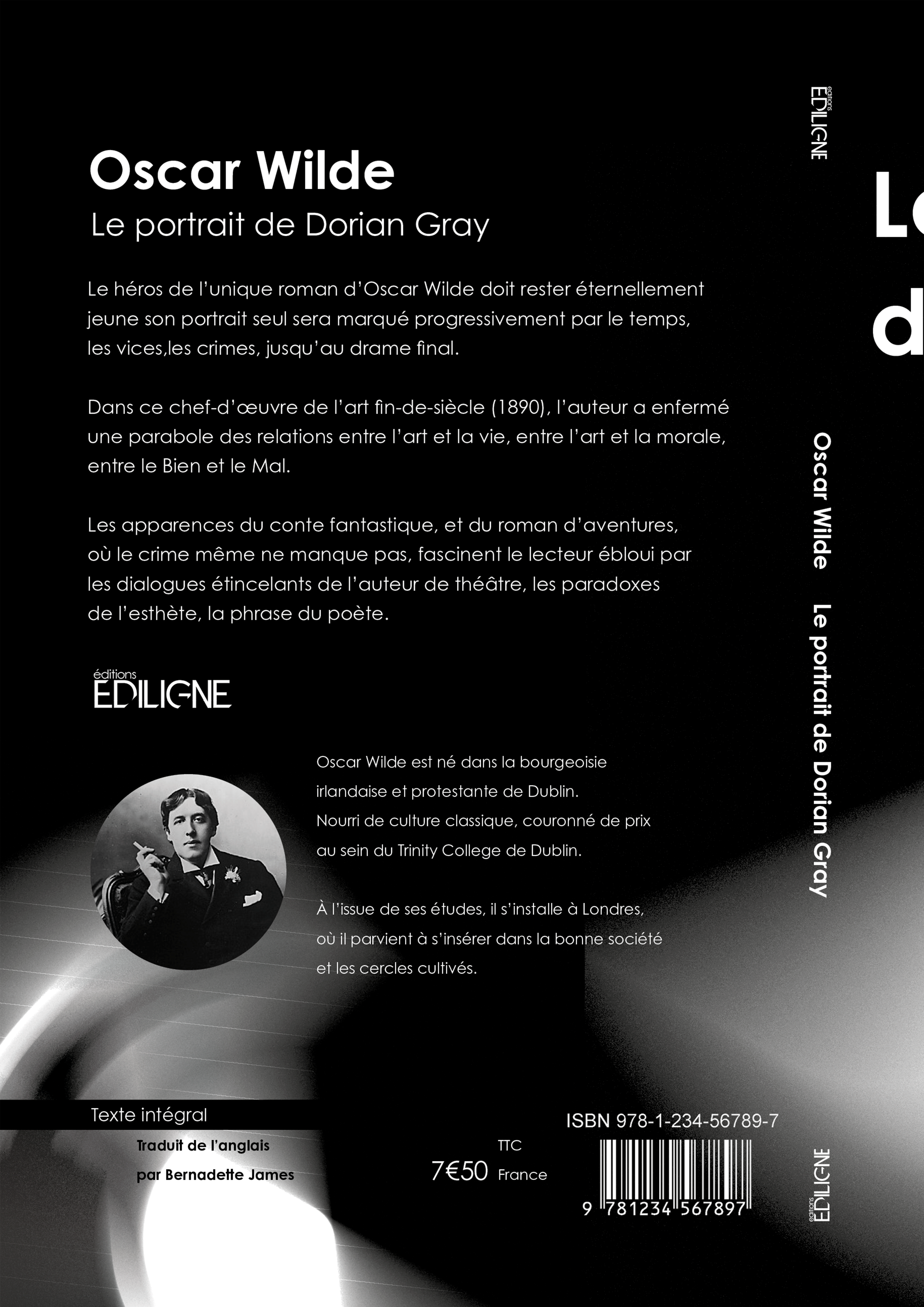 Création d'une couverture abstraite à l'occasion d'une edition spécial du 'Portrait de Dorian Gray' de Oscar Wilde.